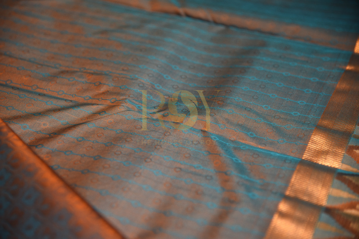 Fancy Border Blue Saree