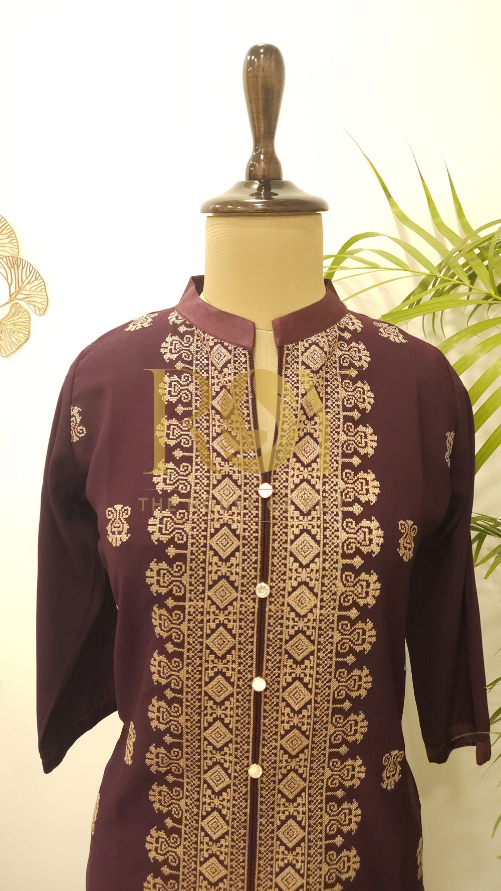 Burgundy Kurti for Women