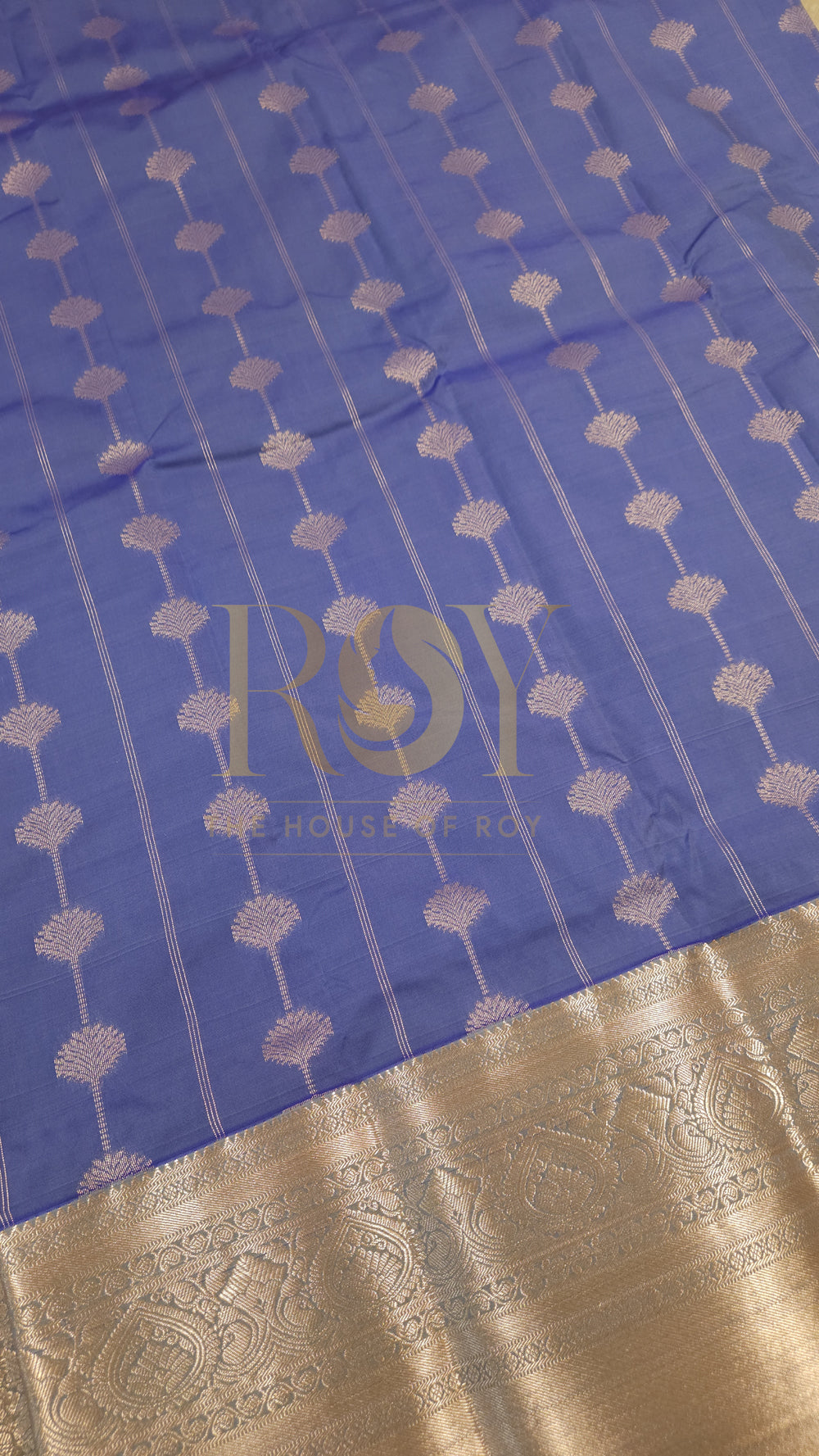 Cobalt blue mix silk saree