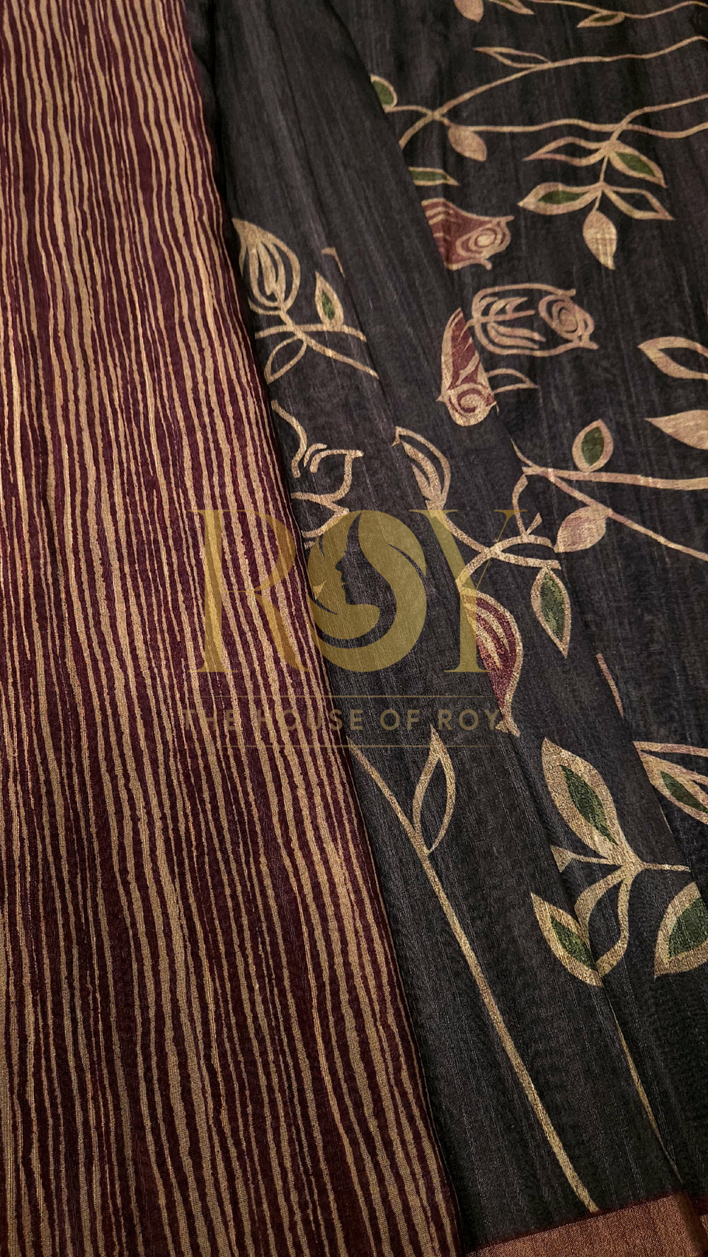 grey cotton saree