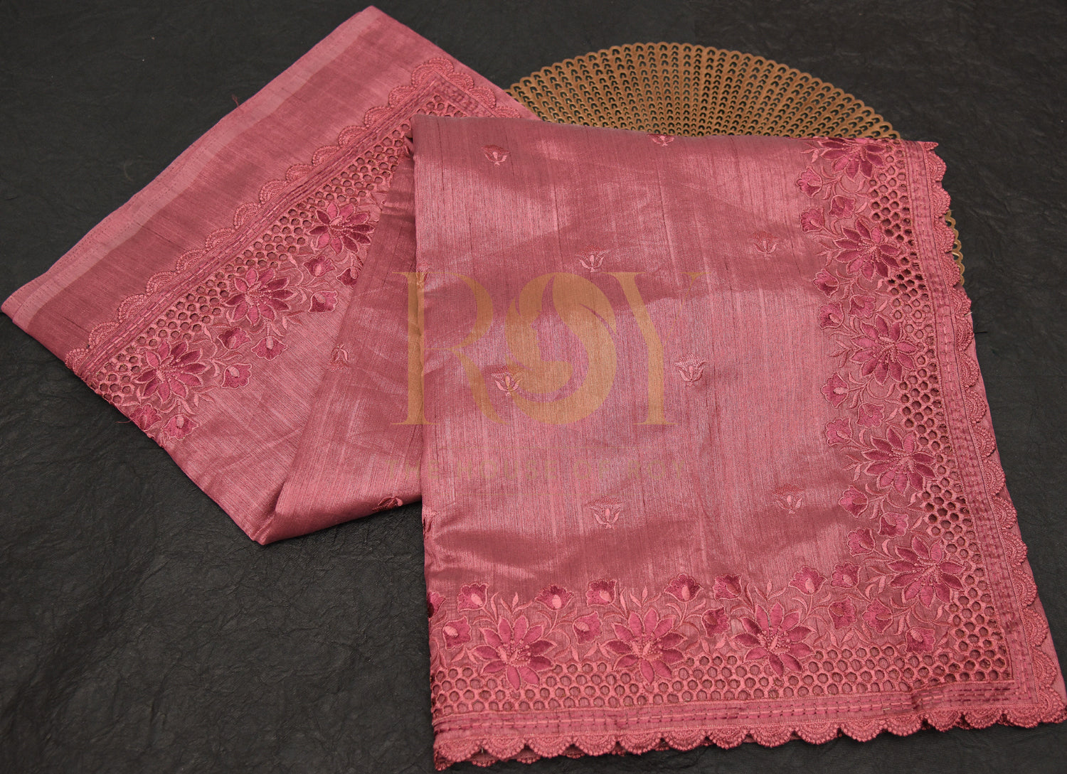 Bangalori Silk Saree with Self Colour Embroidery