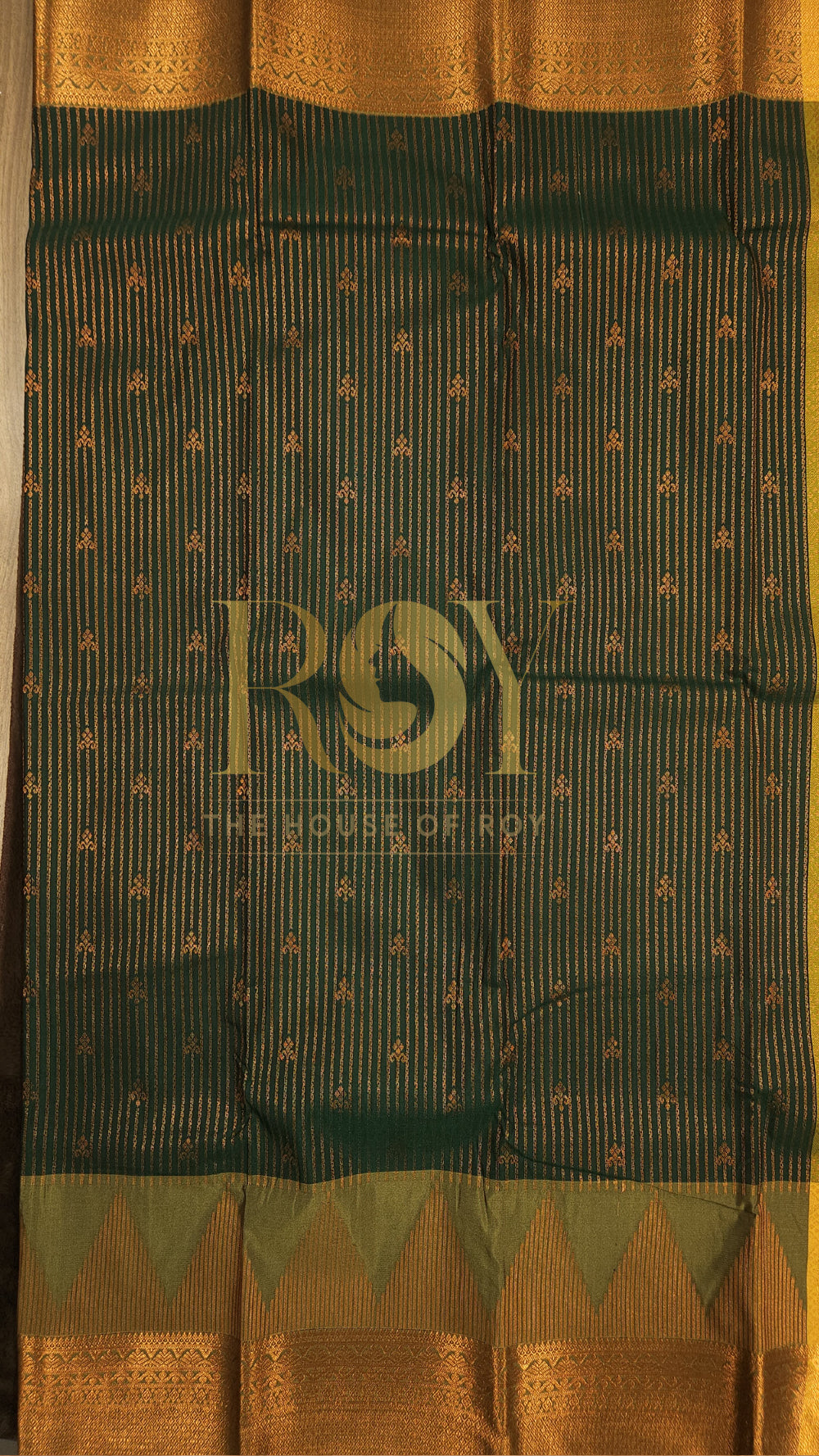 Dark green mix soft Silk Saree