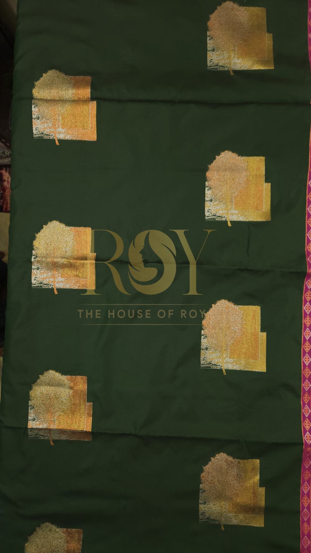 Dark Green Soft Silk Saree