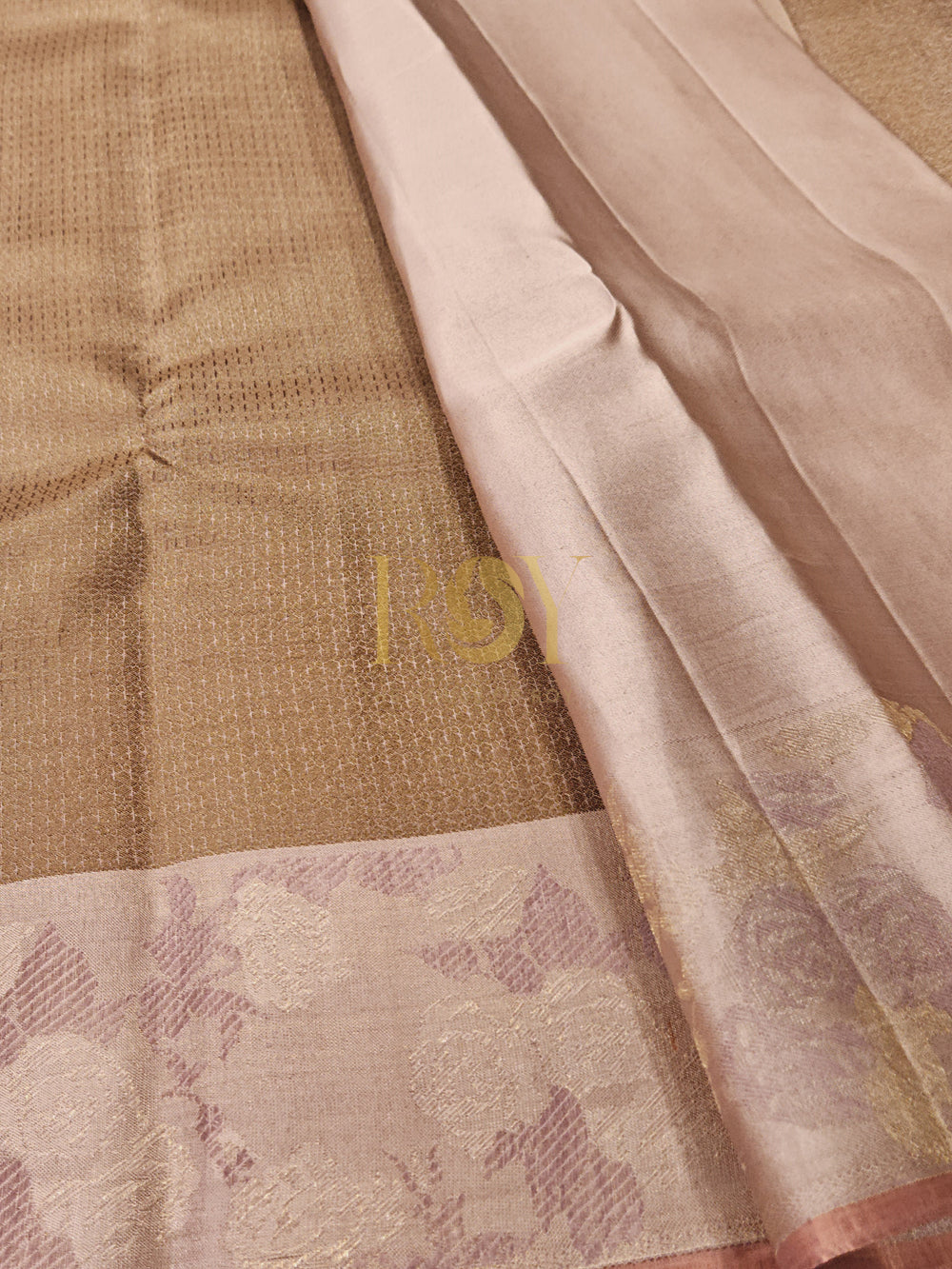 Desert Rose Pure Kancheepuram Silk Saree