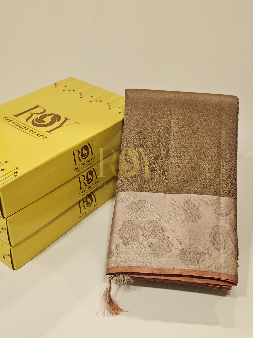 Desert Rose Pure Kancheepuram Silk Saree