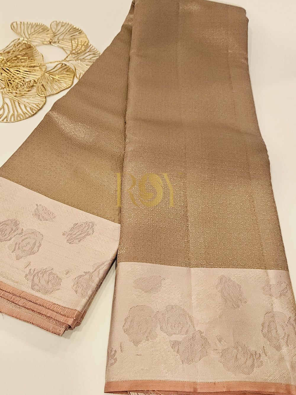 Desert Rose Pure Kancheepuram Silk Saree