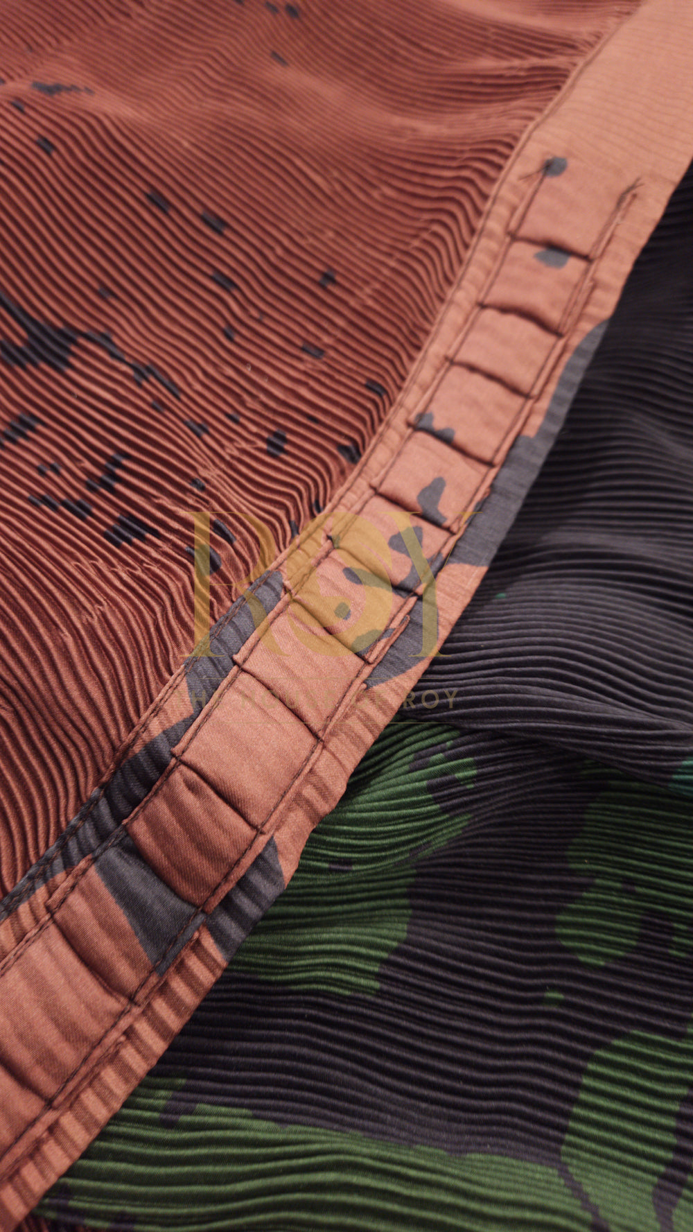 Earthen Pre-Draped Designer Saree