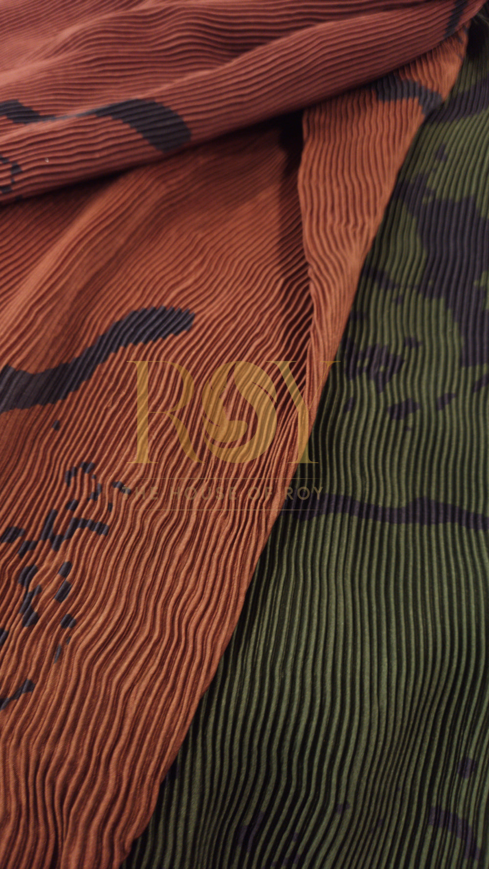 Earthen Pre-Draped Designer Saree