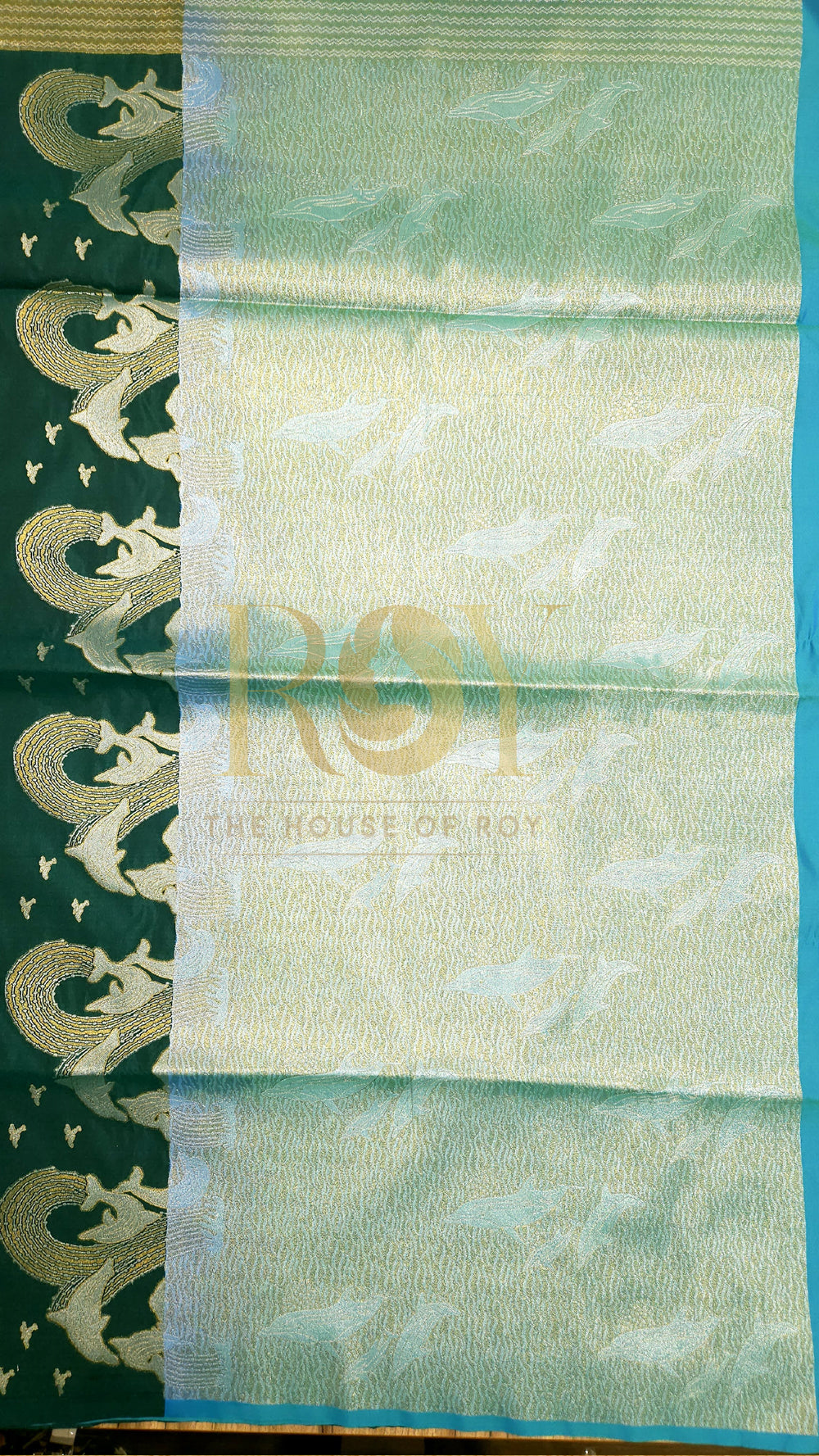 Emerald Dolphin Soft Silk Saree