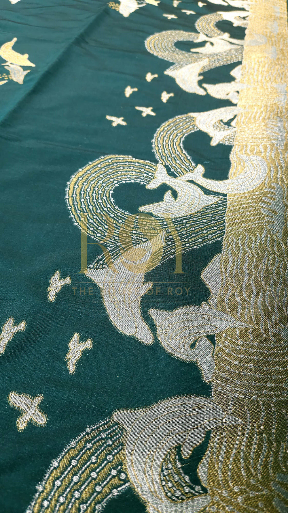 Emerald Dolphin Soft Silk Saree