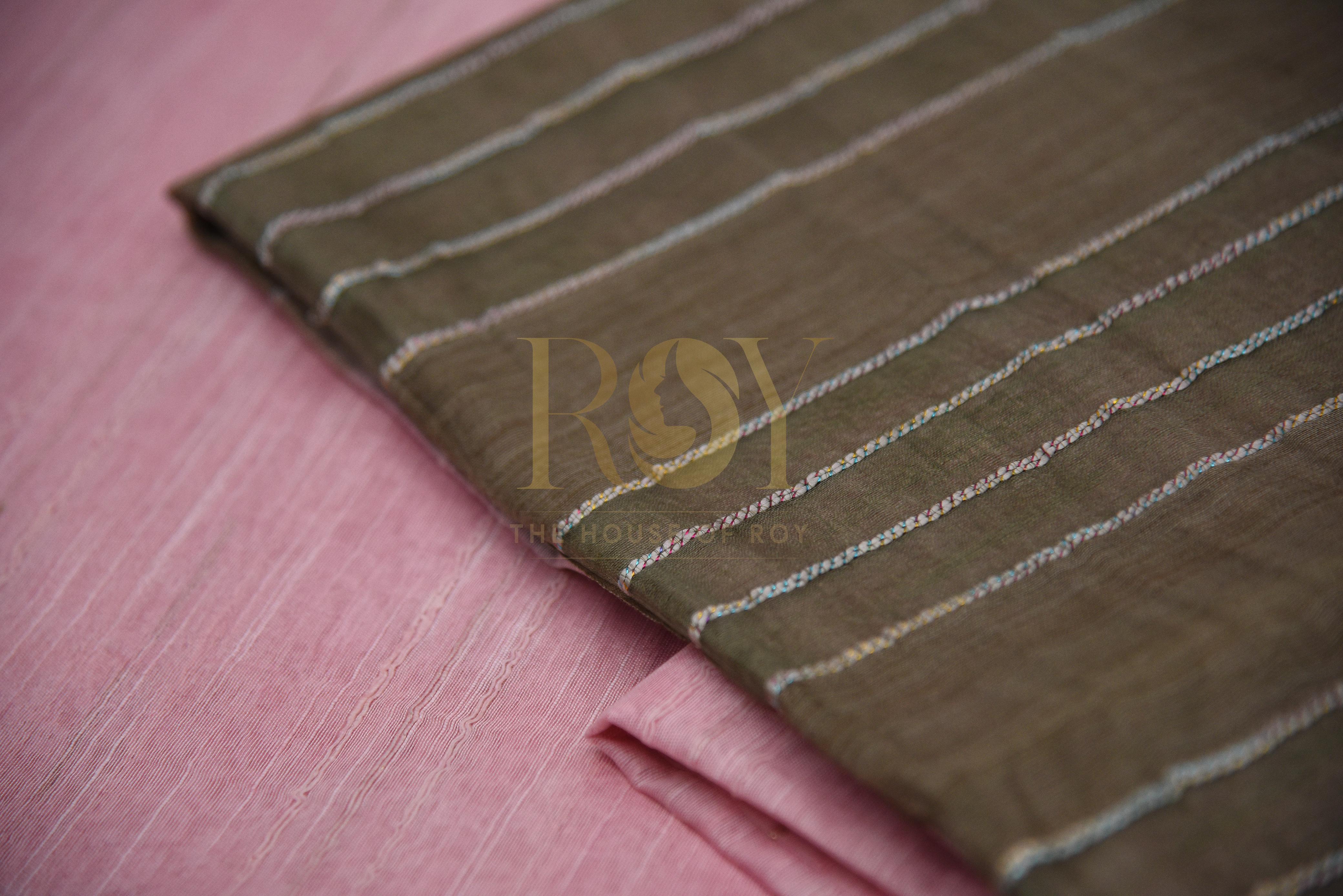 Vibrant Semi Tussar Saree with Fancy Yarn Weave