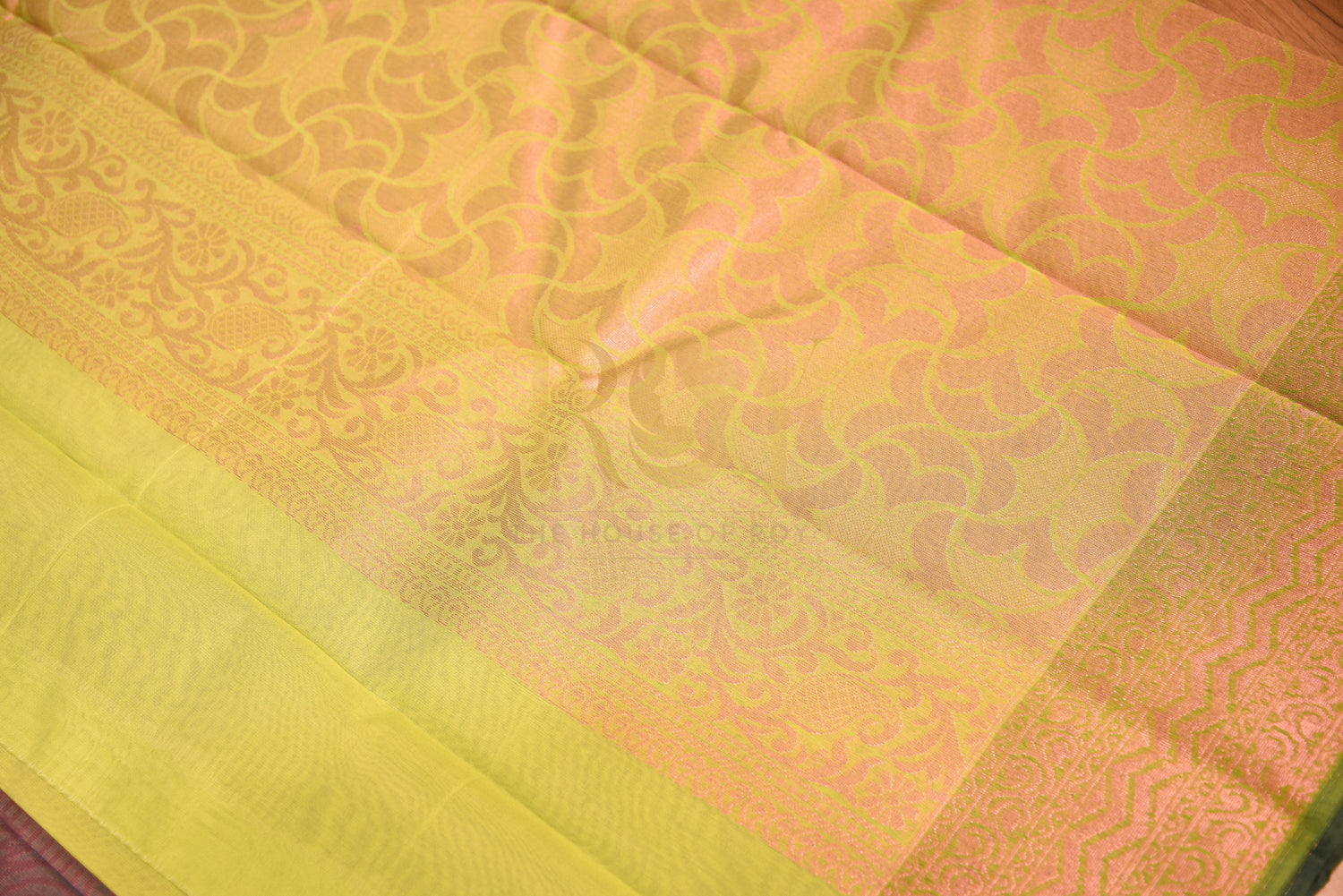 Lavender Cotton Saree with Fancy Jari Motif