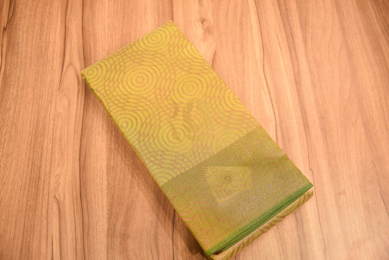 Light Green Cotton Saree with Fancy Jari Motif