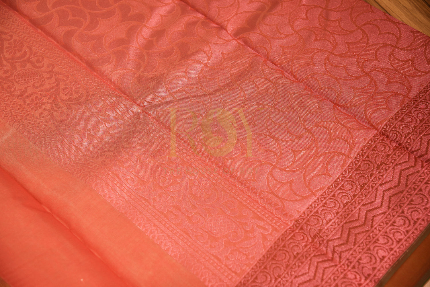 Light Green Cotton Saree with Fancy Jari Motif
