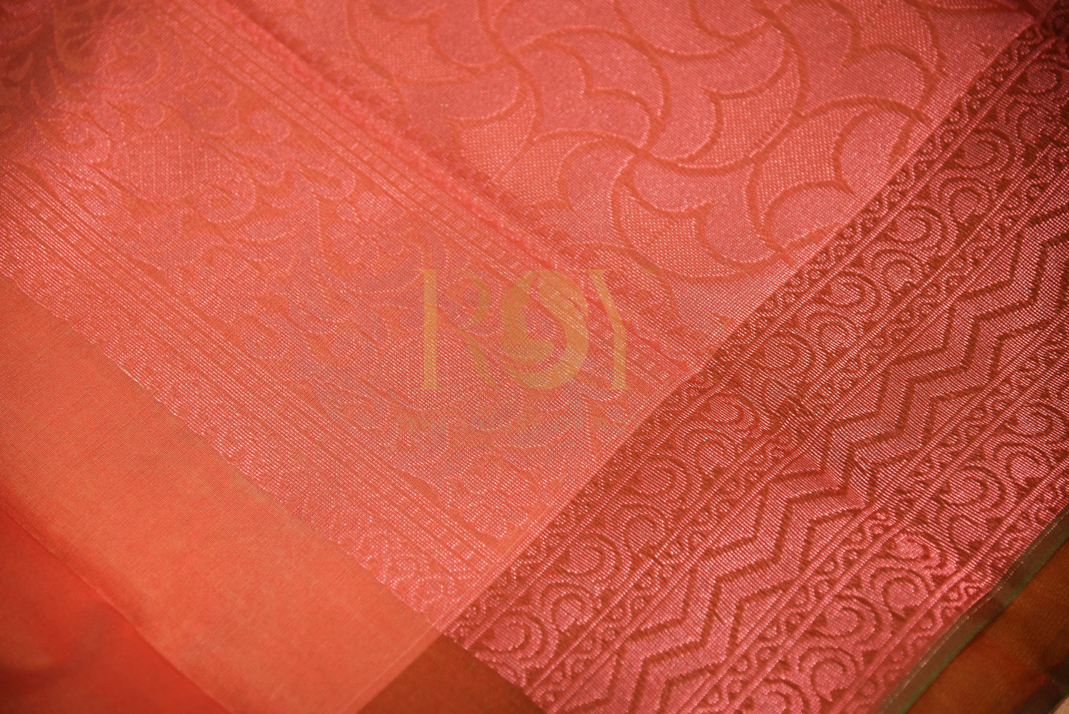Light Green Cotton Saree with Fancy Jari Motif