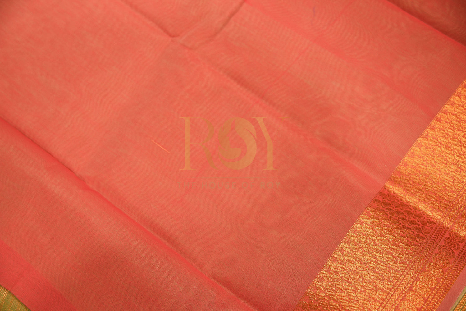 Cotton Saree with Fancy Jari Motif in Pastel Green