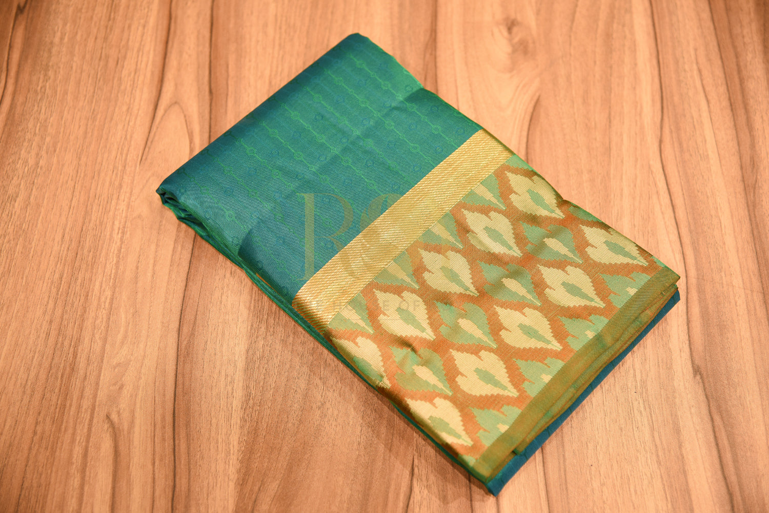 Fancy Border Green Saree