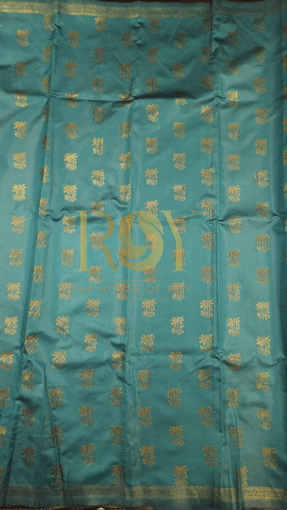 Turquoise Blue Mix Silk Saree