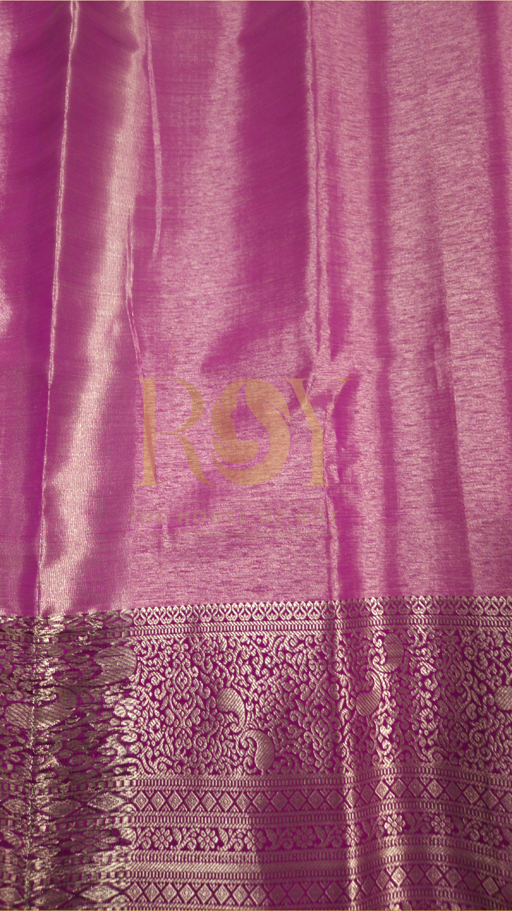 Lime Green Silver Jari Tissue Jacquard Saree