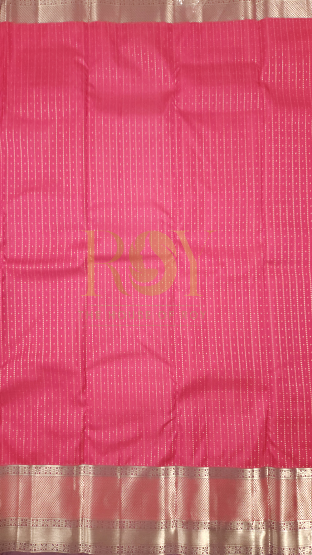 Hot Pink Pure Silk Saree