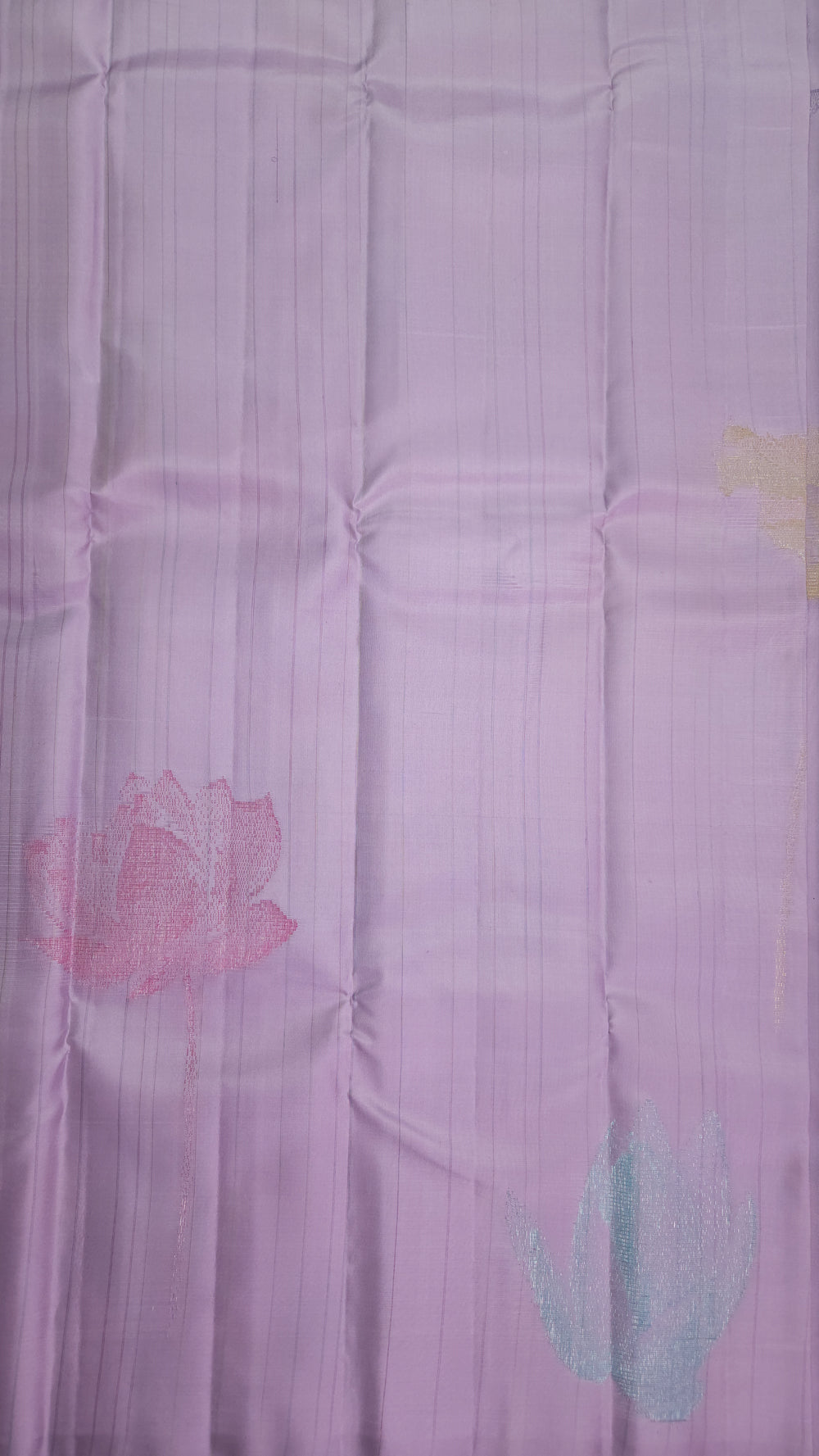 Lovely Lavender Pure Kancheepuram Silk Saree