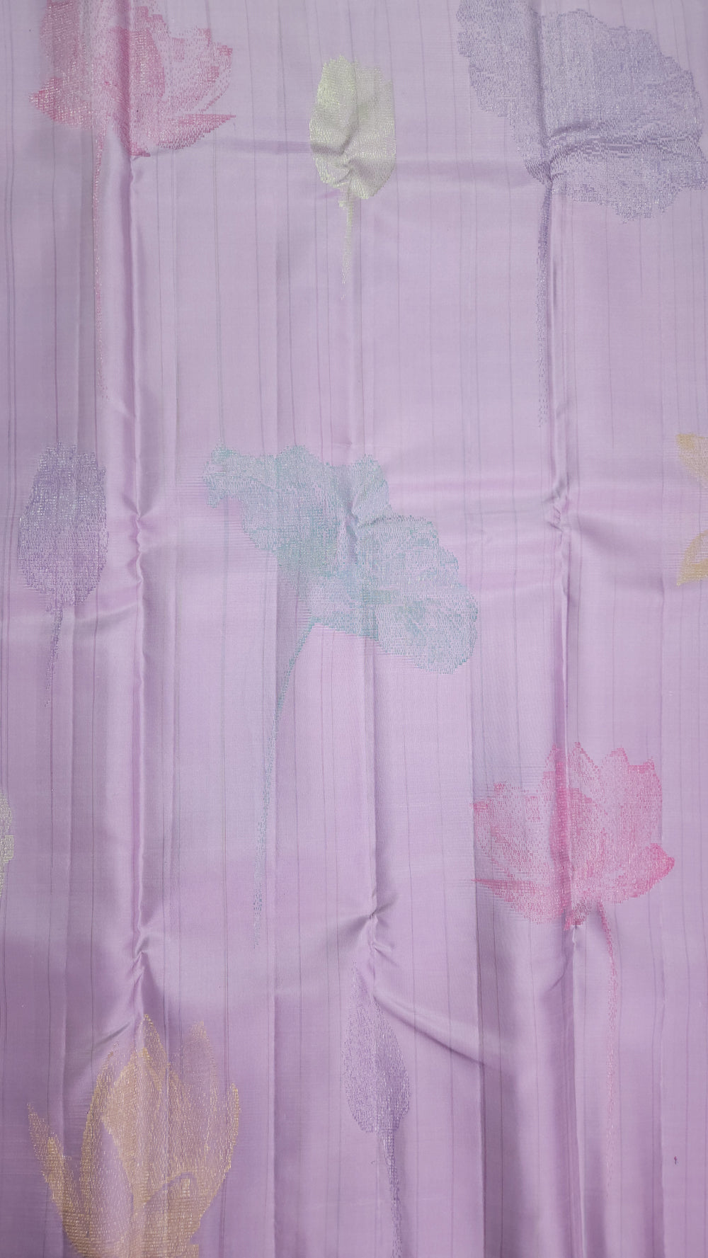 Lovely Lavender Pure Kancheepuram Silk Saree