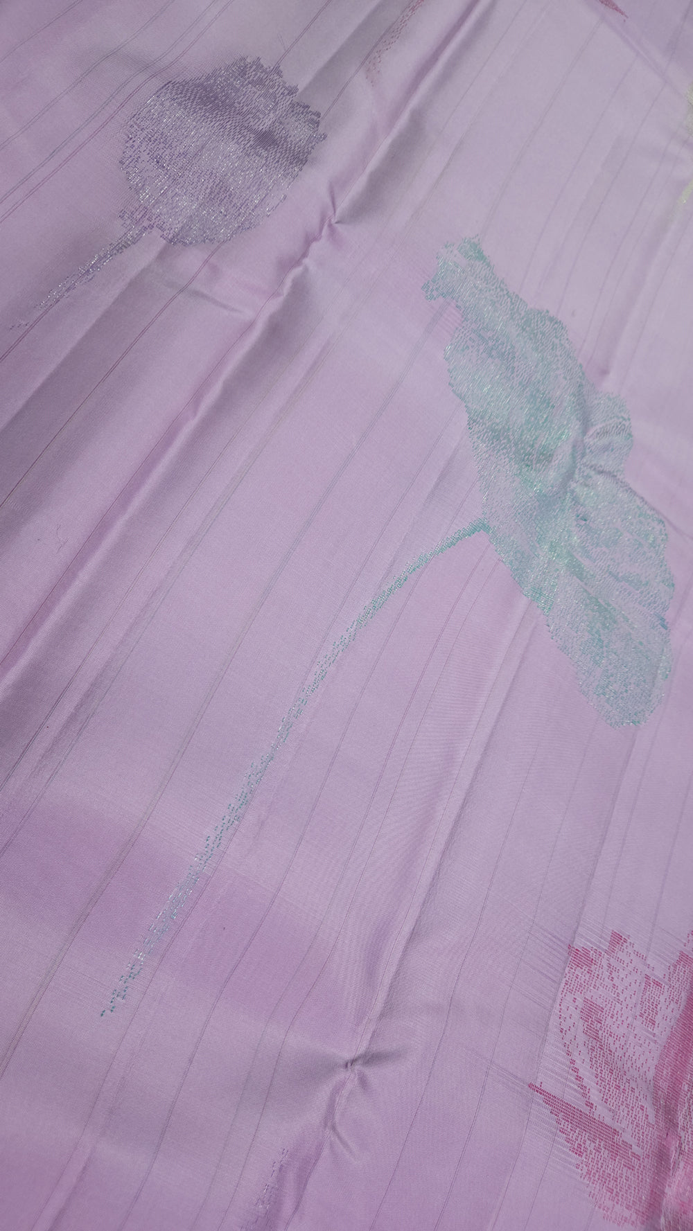 Lovely Lavender Pure Kancheepuram Silk Saree