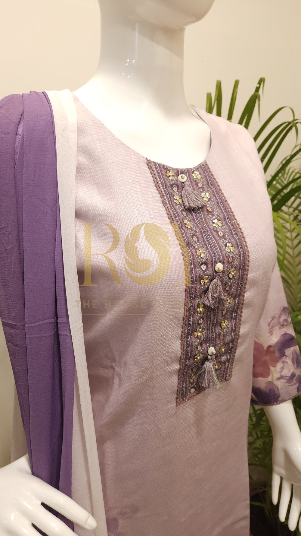 Lavender Chudi Set