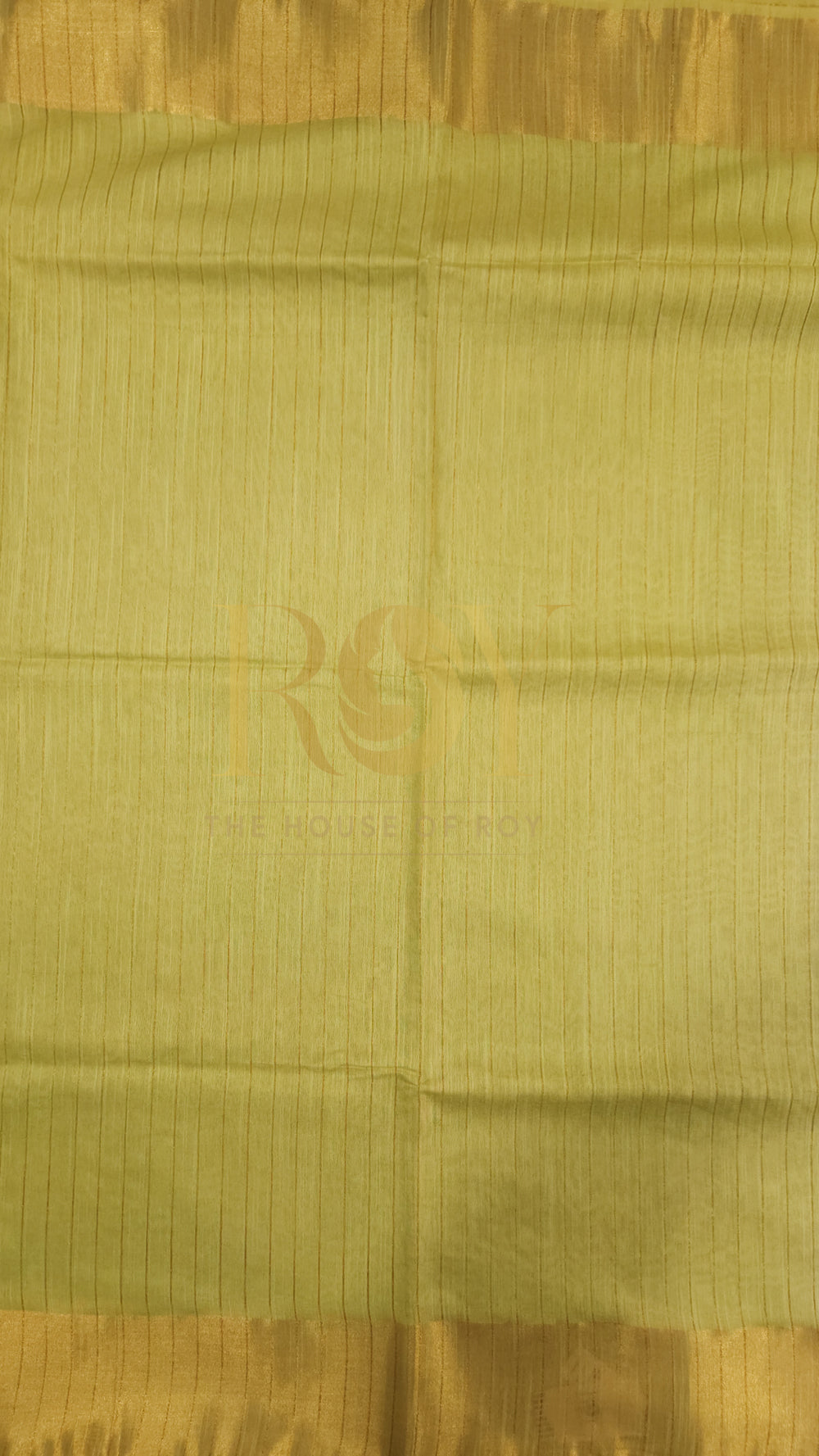 Lime Green Mix Tussar Saree