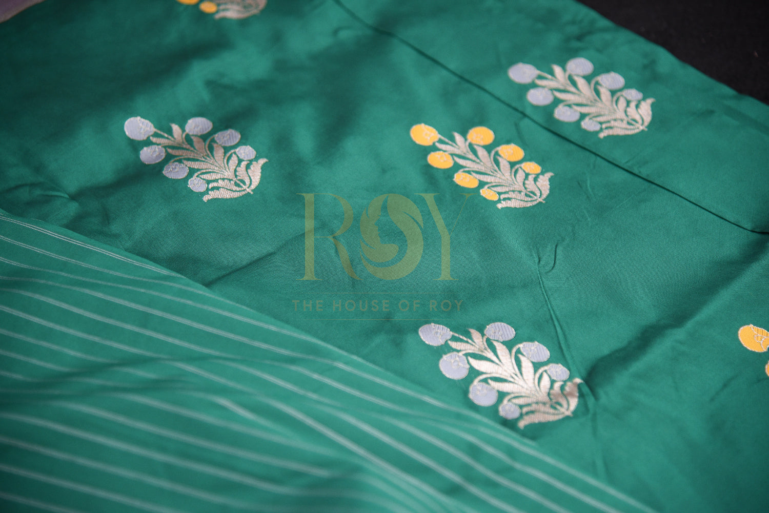 Pure Green Banarasi Silk Saree