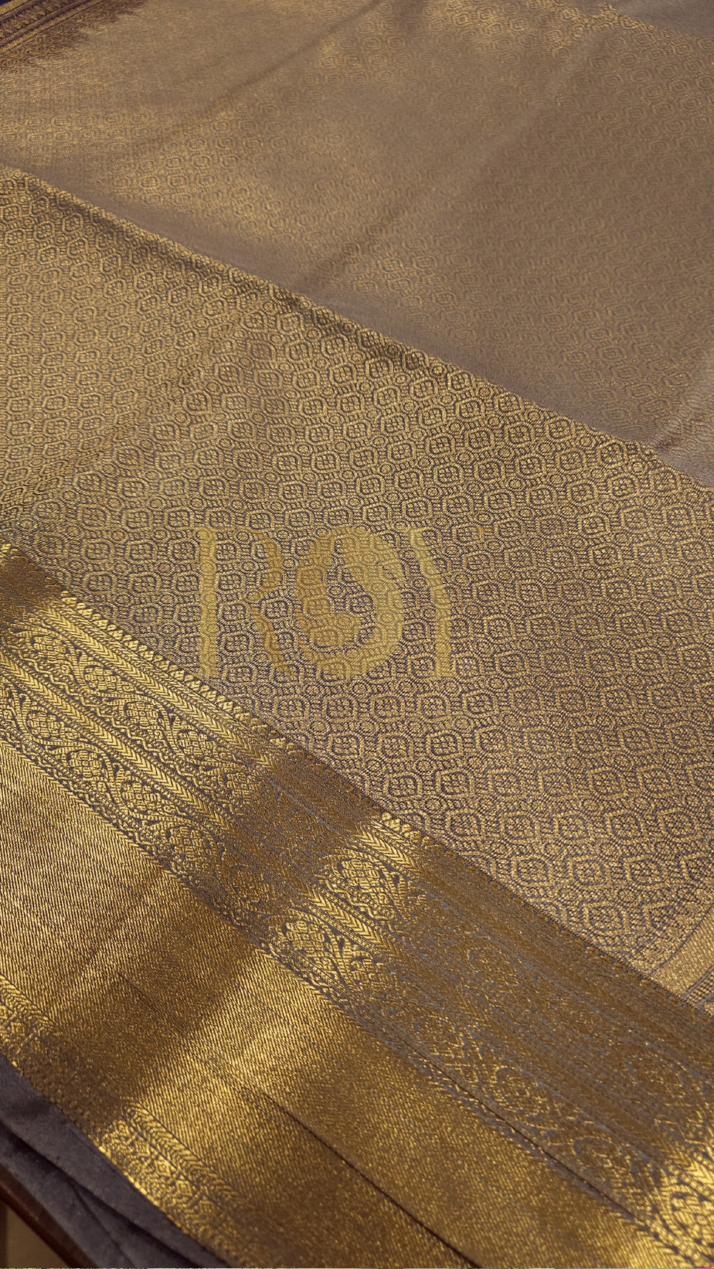 Midnight Blue 1000 Butta Soft Silk Saree