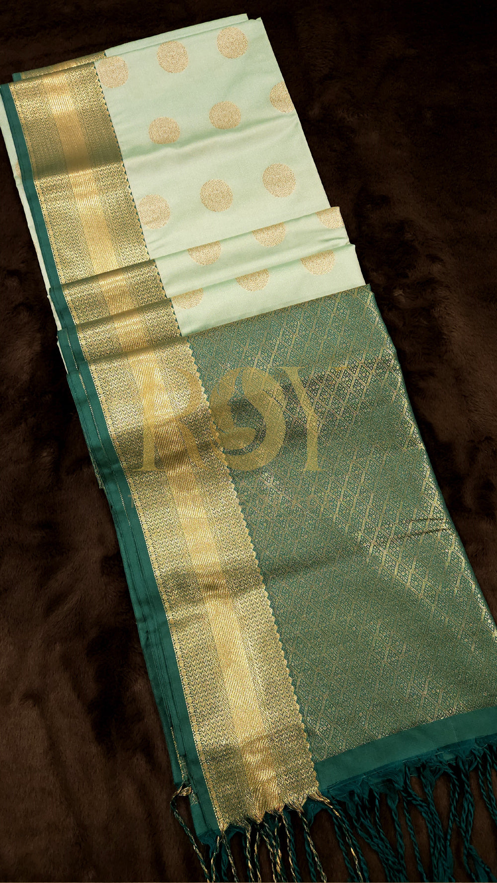 Mint Green Mix Soft Silk Saree