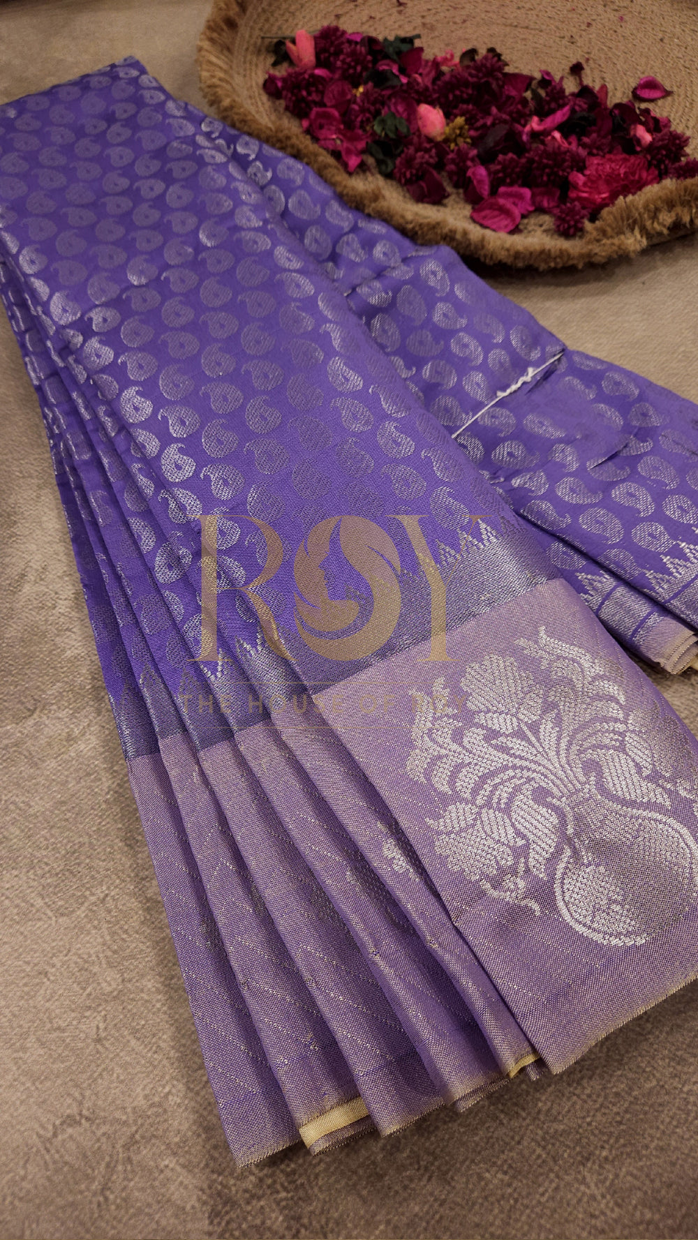 Lavender Mix silk saree