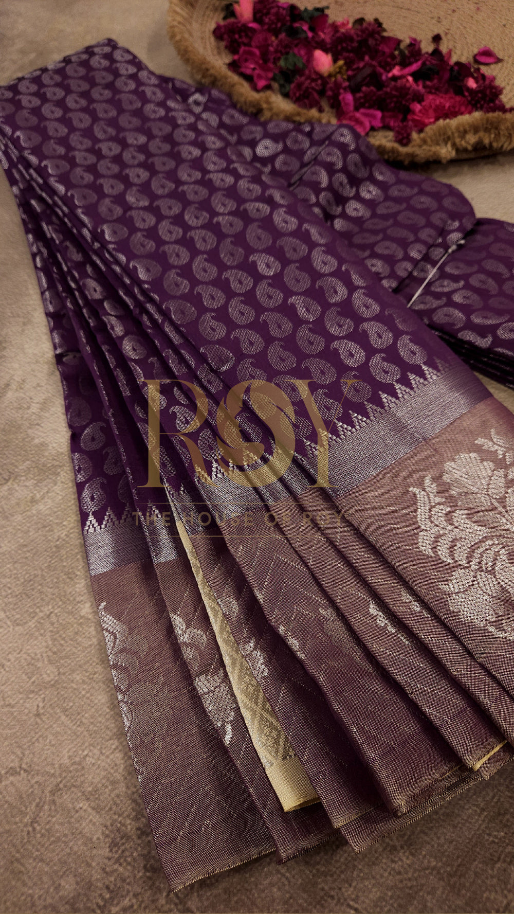 Magenta Mix Silk Saree Onion Pink