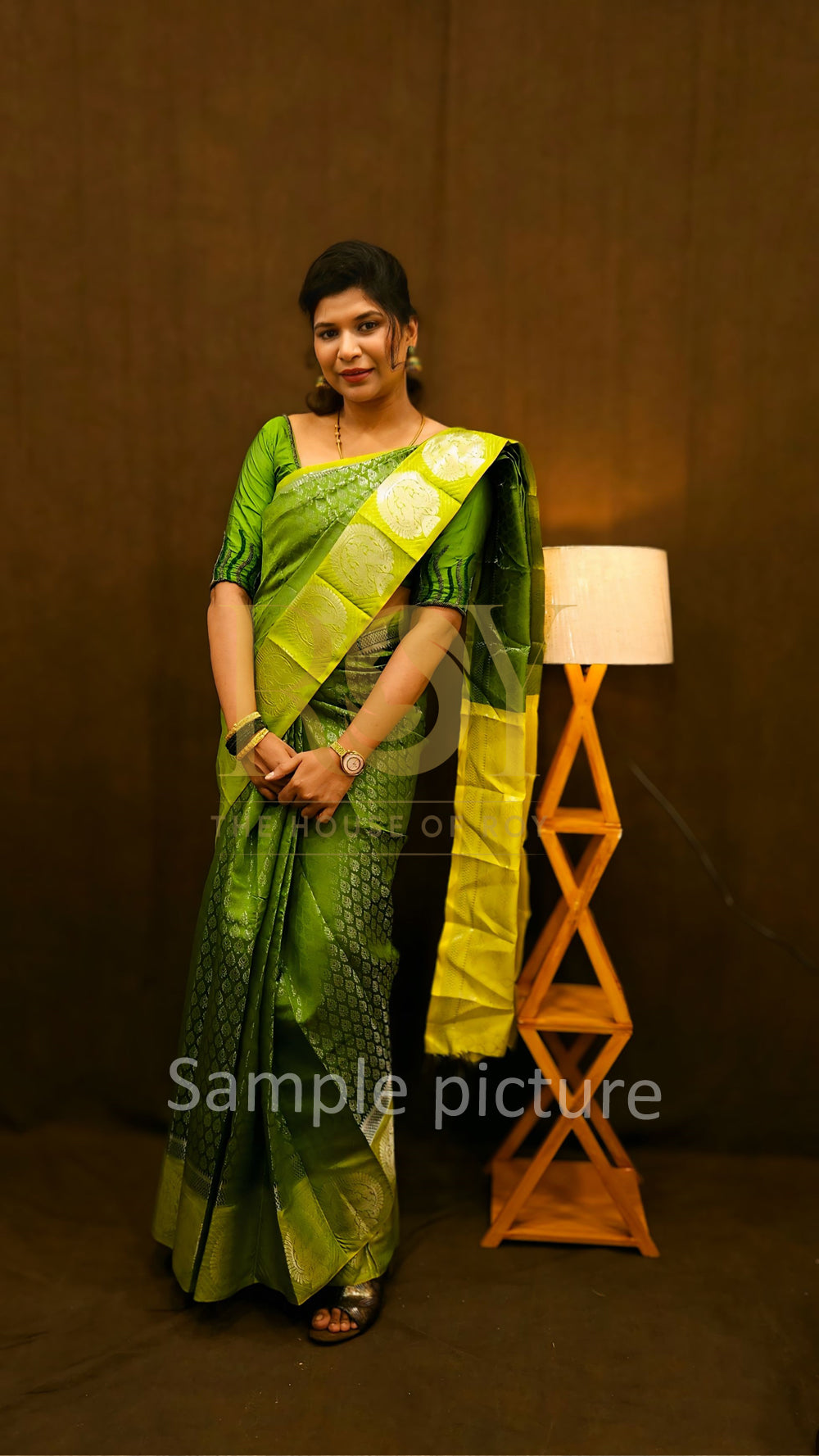 Violet with pink silver zari Mix silk saree