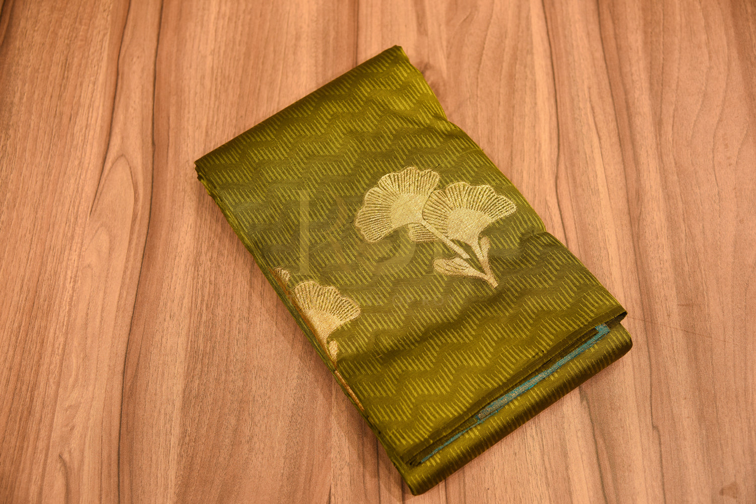 Pure Soft Silk Moss Green Saree