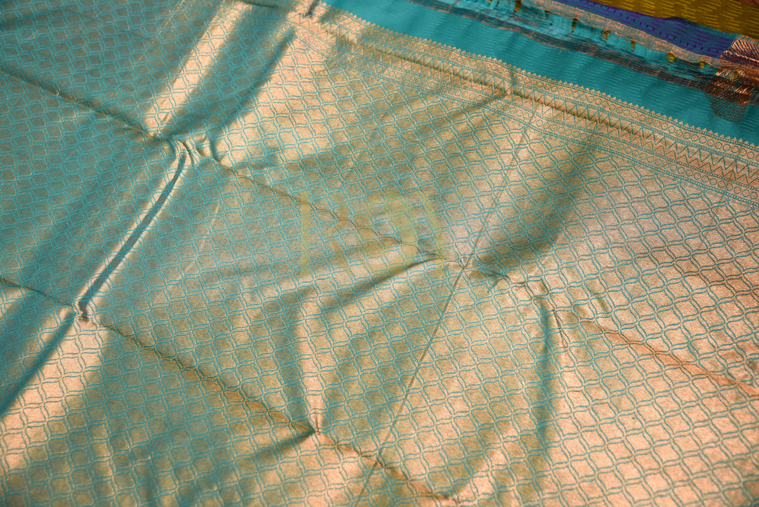 Pure Soft Silk Moss Green Saree