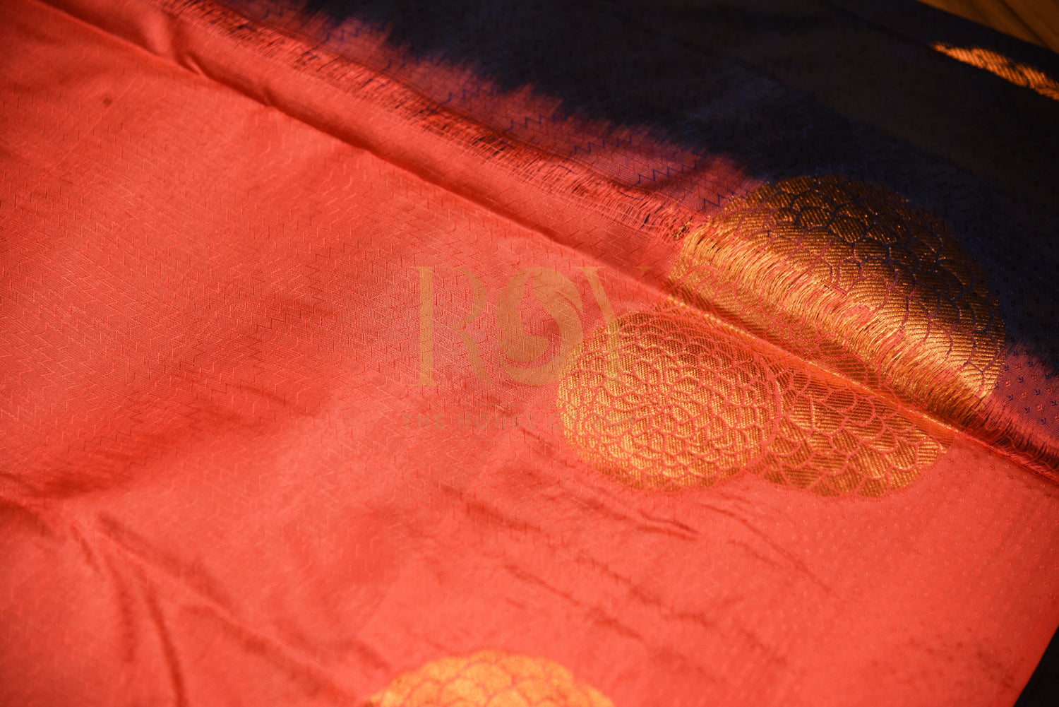 Pure Soft Silk Navy Blue Saree