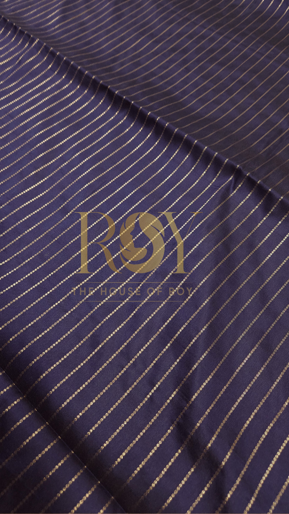 Navy Blue & Yellow Mix Soft Silk Saree