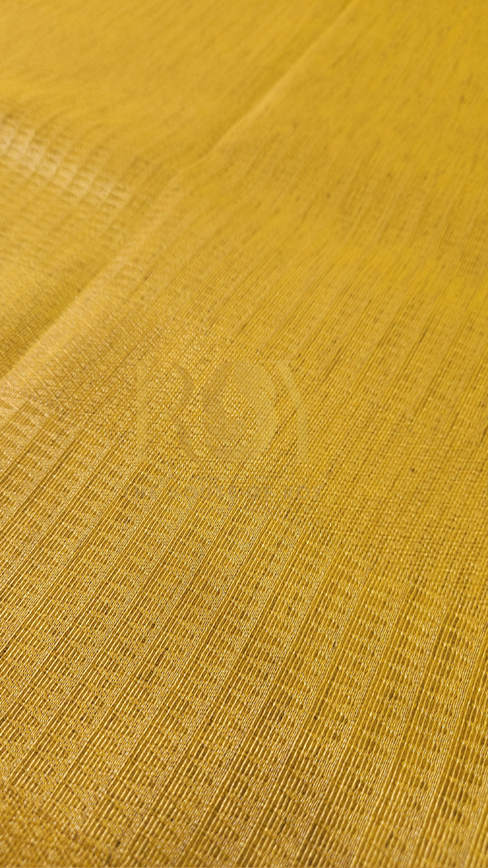 Slub silk ochre yellow
