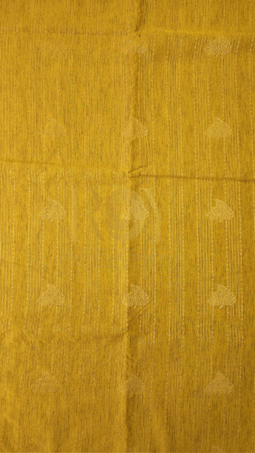Slub silk ochre yellow