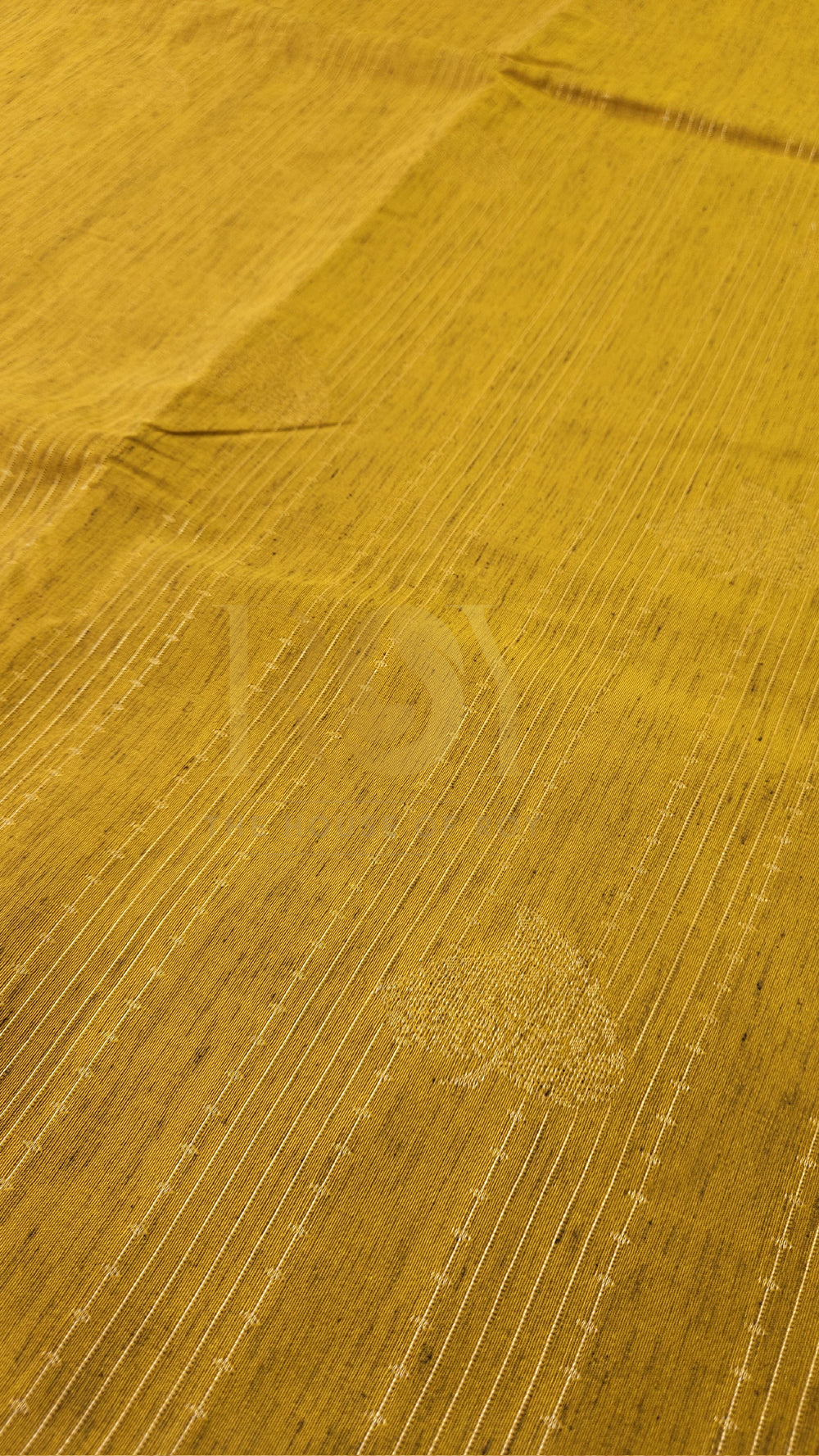 Slub silk ochre yellow