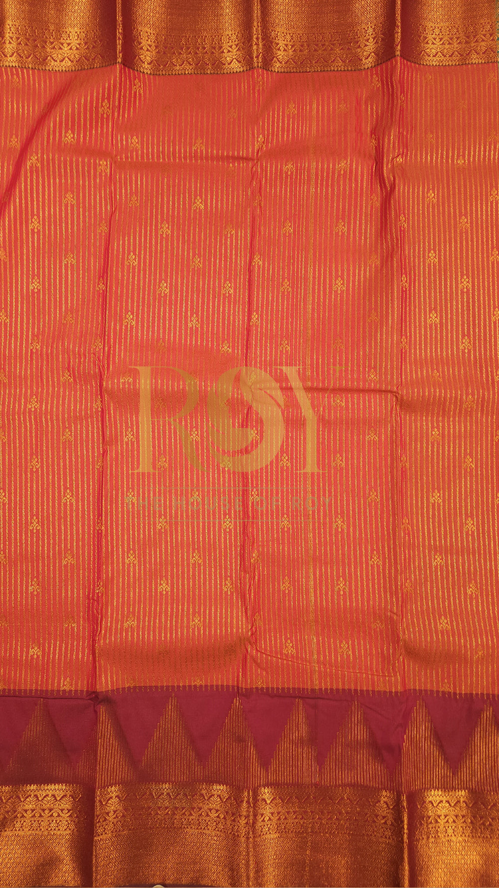 Orange Mix Soft Silk Saree