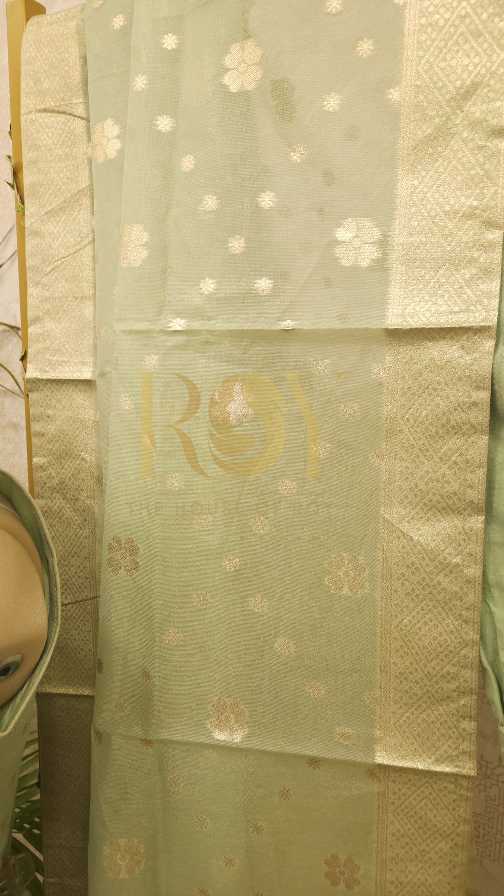 Pastel Green Banarasi Chudi Set