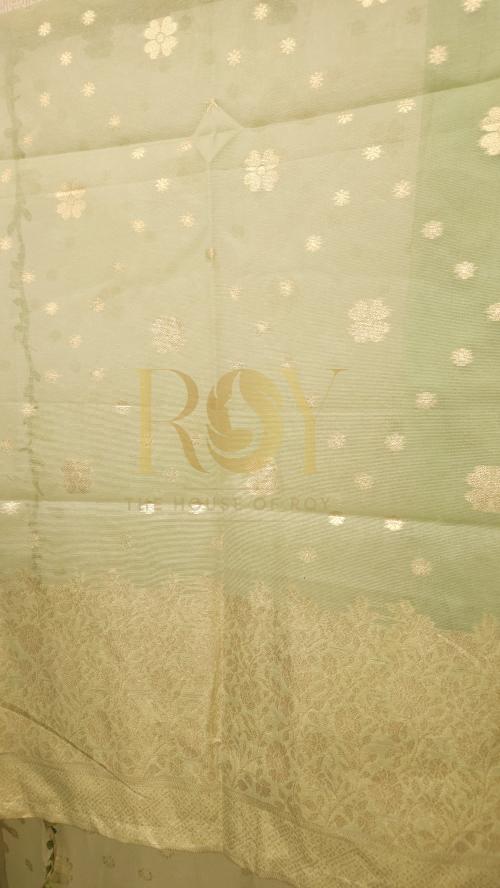 Pastel Green Banarasi Chudi Set
