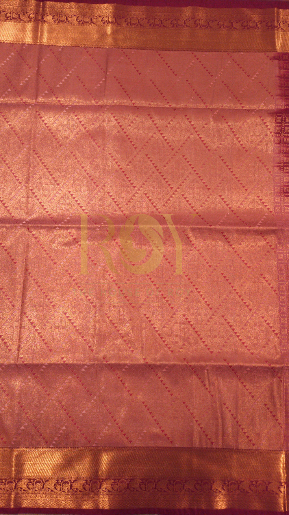 Pink Abstract Jacquard Soft Silk Saree