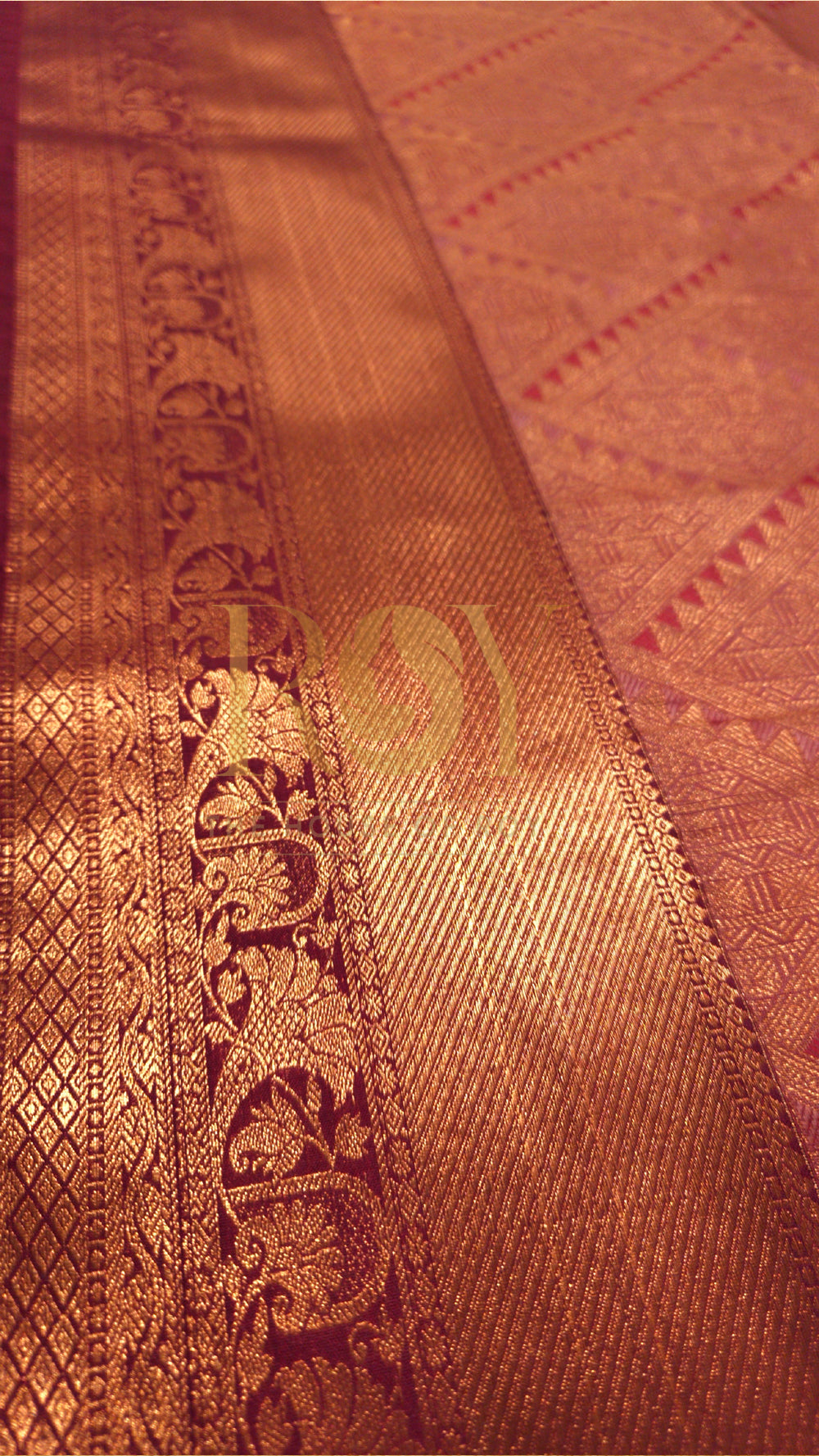 Pink Abstract Jacquard Soft Silk Saree