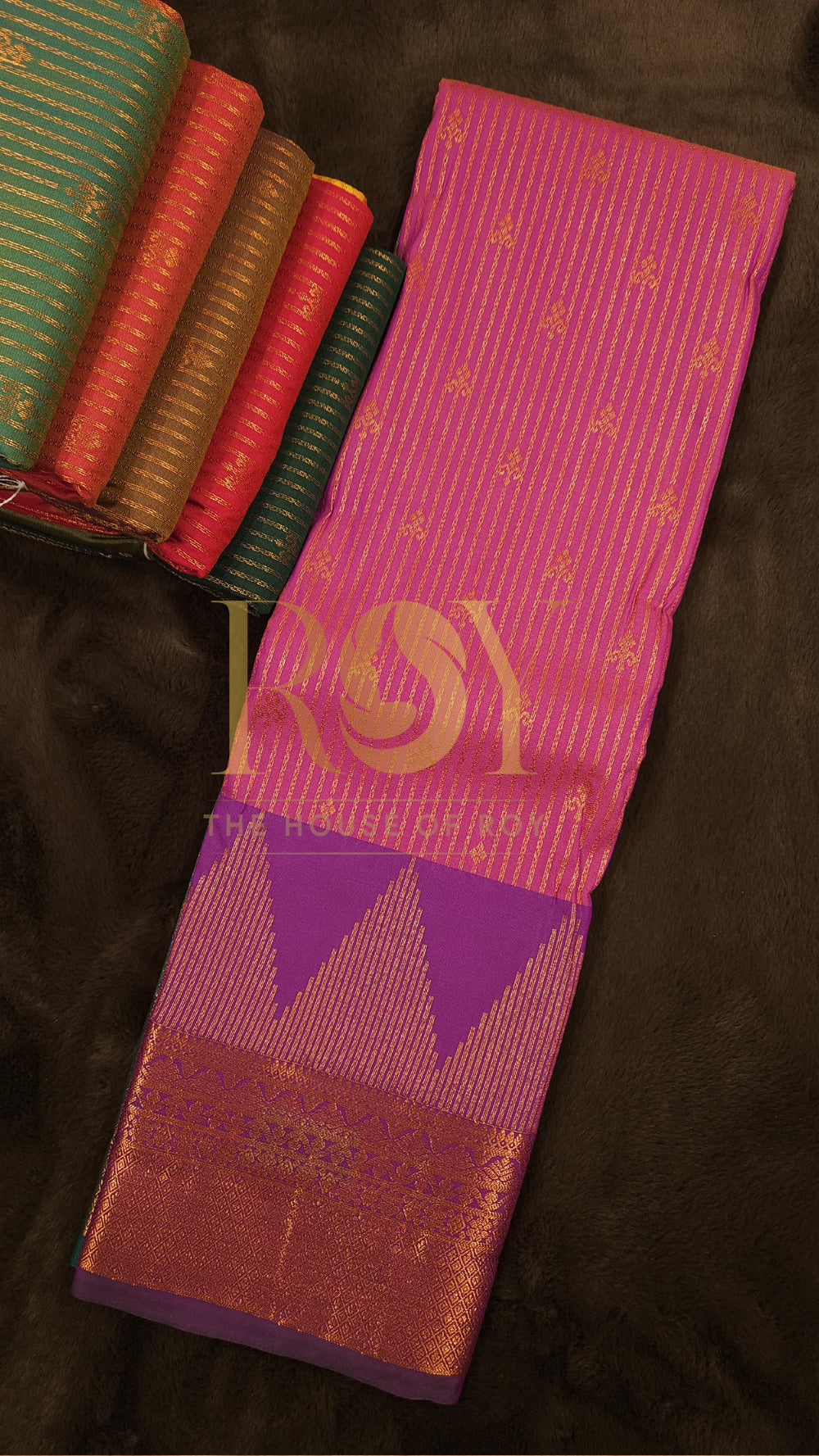 Pink mix soft Silk Saree