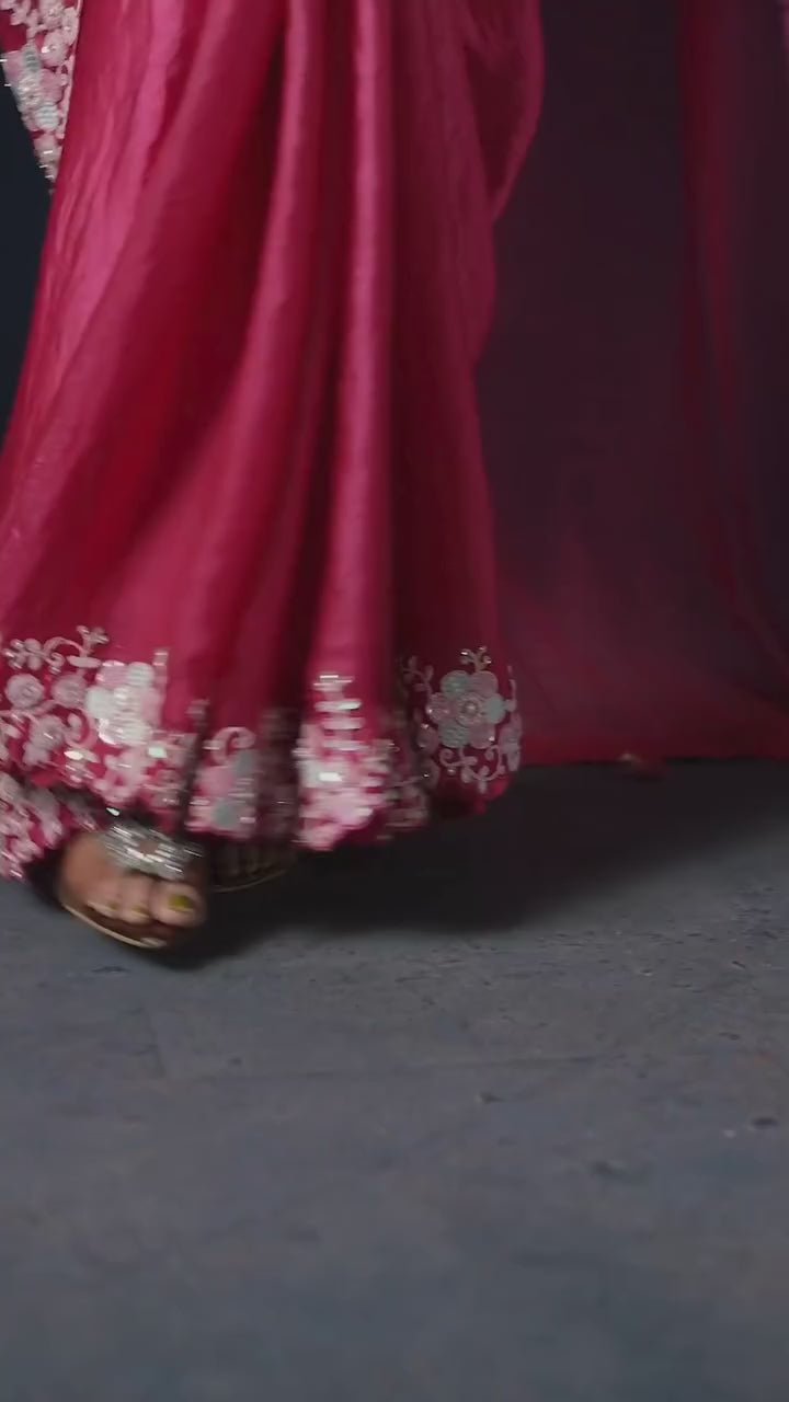 Ruby Designer Saree