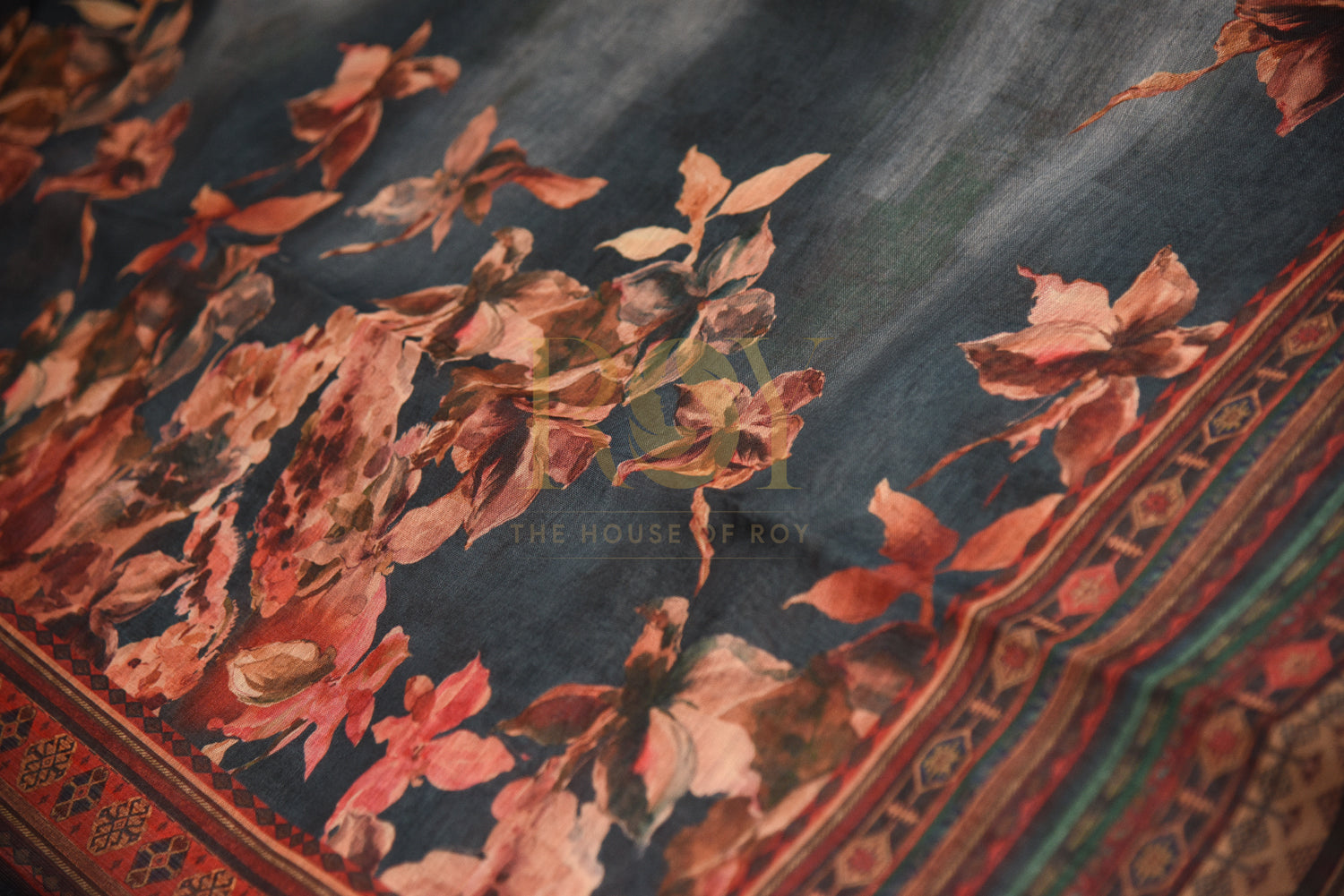Vibrant Printed Linen Cotton Saree